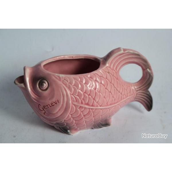 Pot  crme barbotine Poisson Genve