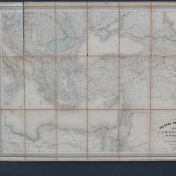 Carte Empire Ottoman Europe Asie Andriveau-Goujon 1854