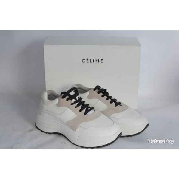 CELINE Sneakers blanches Delivery Phoebe Philo T41 Baskets Femme