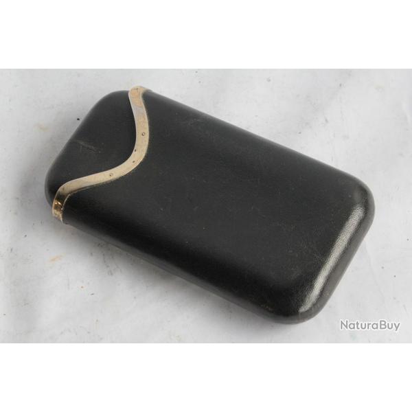 DUNHILL Ancien tui  cigares cuir et argent