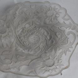Plat VALLERYSTHAL Chardons Art nouveau