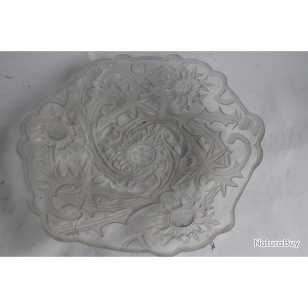 Plat VALLERYSTHAL Chardons Art nouveau