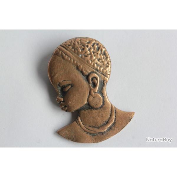 Broche Tte de femme Africaine Art dco Bijoux