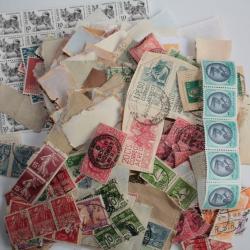 Lot Timbres par paires, blocs, bandes Vrac 1900-1970