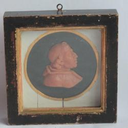 Portrait en cire Pape Pie VII XIX siècle