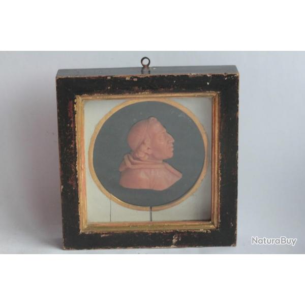 Portrait en cire Pape Pie VII XIX sicle