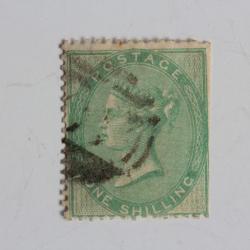 Timbres Grande Bretagne Victoria 1 shilling 1876-1880 obl