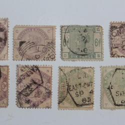 Timbres Grande Bretagne série 1883-84 oblitéré