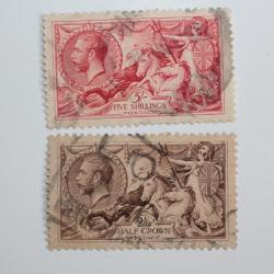 Timbres Grande-Bretagne George V 1912-22 obl