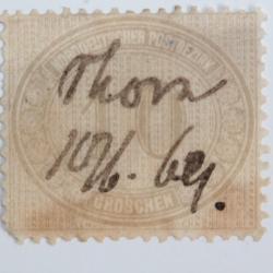 Timbres Allemagne Confédération du nord cadres variés 10g gris 1869