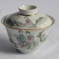 Tasse à thé porcelaine Chine Gaiwan