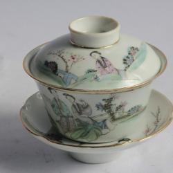 Tasse à thé porcelaine Chine Gaiwan