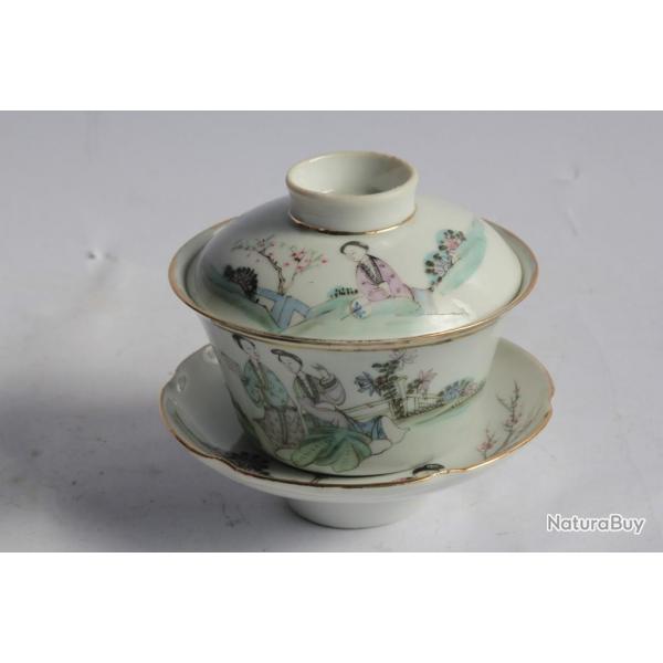 Tasse  th porcelaine Chine Gaiwan