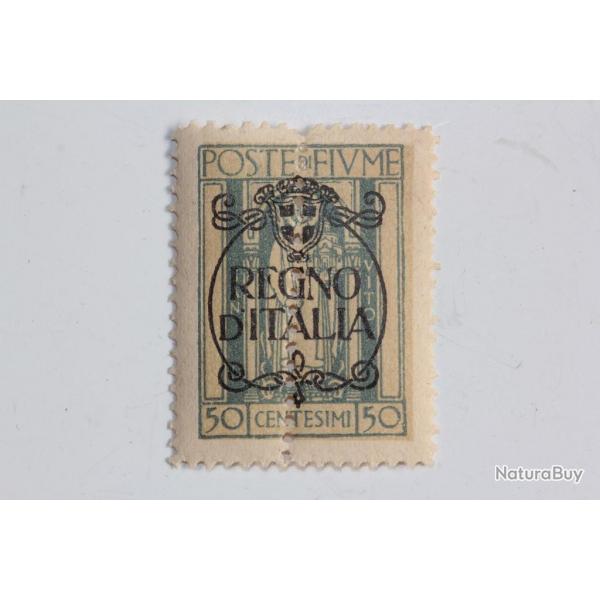 Timbres Italie Fiume Regno D'Italia 1924 var dentelure verticale neuf*