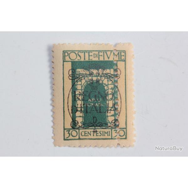 Timbres Italie Fiume Regno D'Italia 1924 var dentelure verticale neuf*