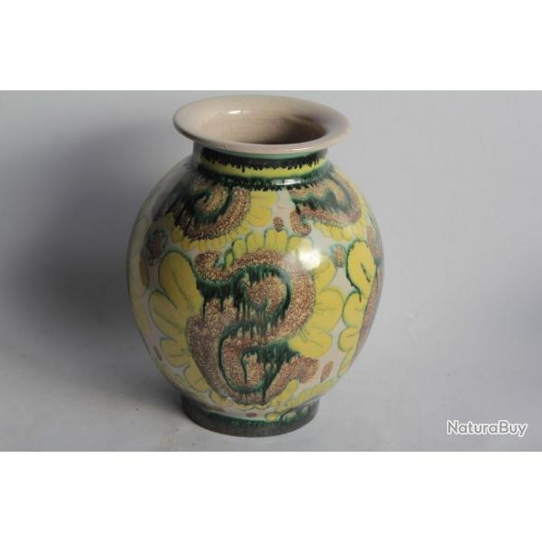 Vase cramique maille Marcel NOVERRAZ Carouge Suisse