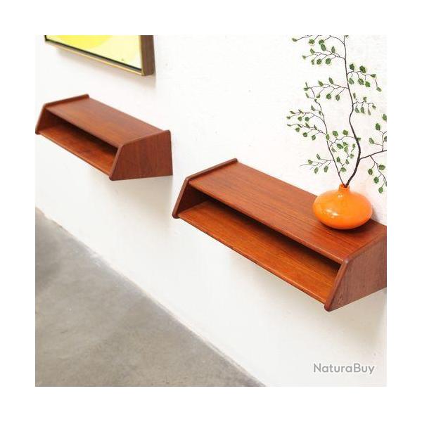 tagres murales teck design danois AKSEL KJERSGAARD Scandinave Shelf