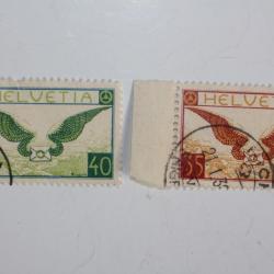 Timbres Suisse poste aérienne émission de 1929
