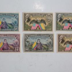 Timbres Équateur Commémoration de la constitution des Etats-Unis Neufs