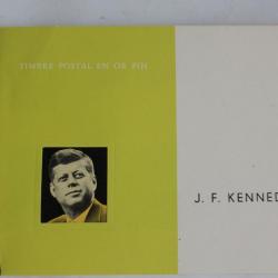 Timbres en or fin J.F Kennedy Ajman neuf