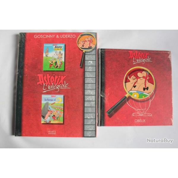 BD Astrix Intgrale T1 Gaulois + serpe d'or + portait R.Goscinny 2010