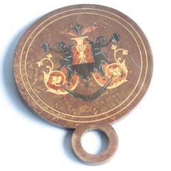 Ancien miroir marqueterie Angelots
