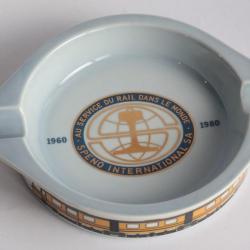 Cendrier publicitaire Train porcelaine danoise Bing & Grøndahl