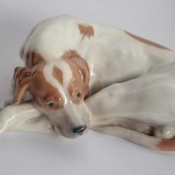 Chien Pointer anglais porcelaine ROYAL COPENHAGEN Danemark