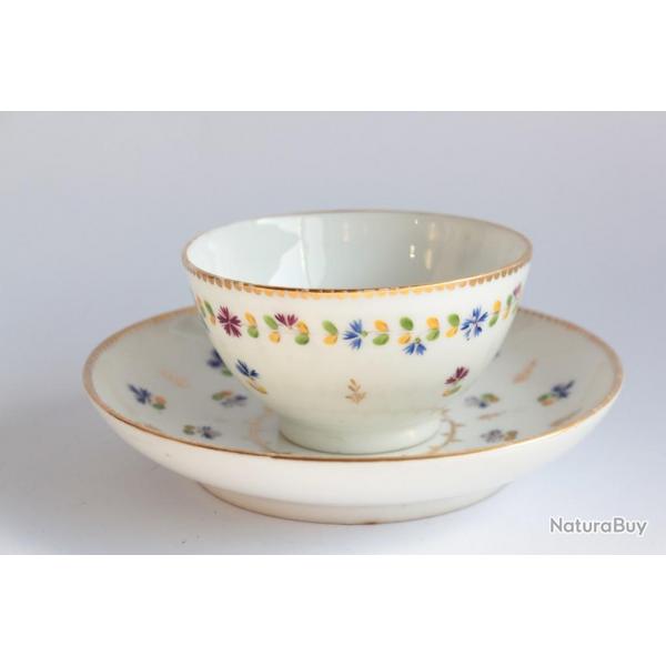 Tasse Bol  th porcelaine Nyon Bleuets Suisse
