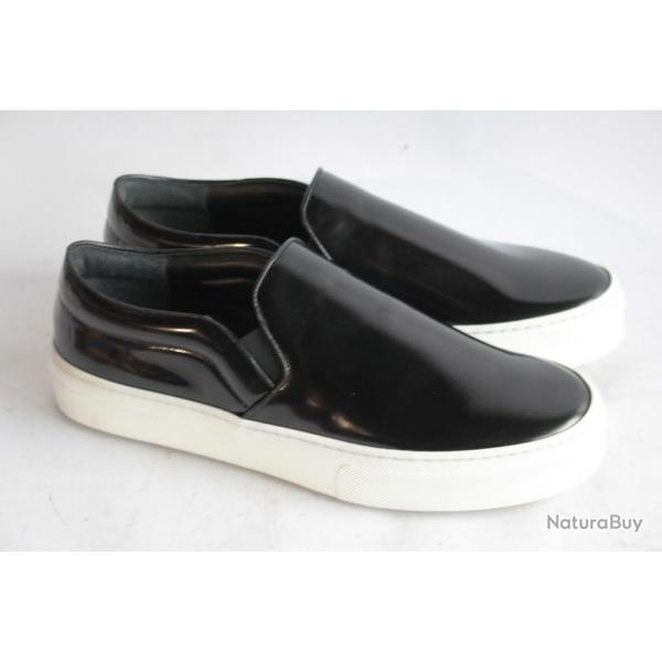 CELINE Baskets verni noir Slip on Skate T38 Femme