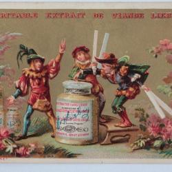 Chromo publicitaire LIEBIG Véritable extrait de viande D. Hutinet