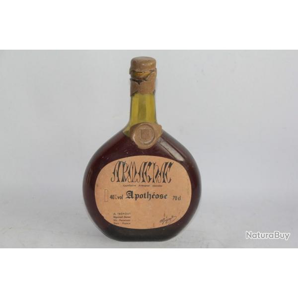 Ancienne bouteille Armagnac Apothose M. Trpout