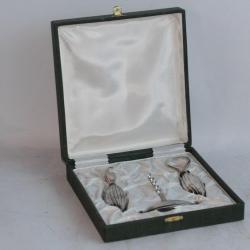 Coffret Tire-bouchon Décapsuleur argent Pedro Duran Morales Cocktail Set