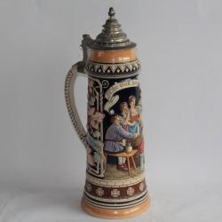 Très grande chope à bière céramique allemande