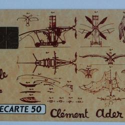 Télécarte à puce France Privée Éole 2 Clément Ader 1990