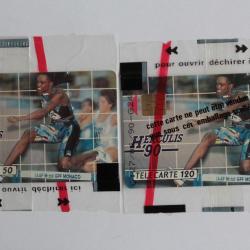 Télécartes à puce Monaco Herculis 90 Athlétisme 50U et 120U NSB