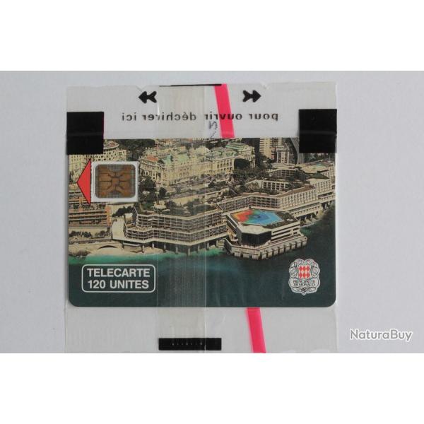 Tlcarte  puce Monaco MF5 Palais des Congrs SC4on NSB 1990