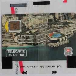 Télécarte à puce Monaco MF4 Palais des Congrès SC4on NSB 1990