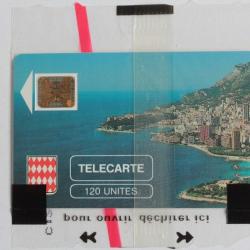 Télécarte à puce Monaco MF3 Rocher de Monaco 120U NSB 1989