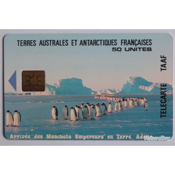 Tlcarte  puce Terres Australes TAAF5 Manchots Empereur 1995
