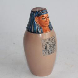 Salière porcelaine vase canope Pharaon