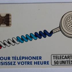 Télécarte à puce France Cordon blanc Ko58 SC4ob impression décentrée