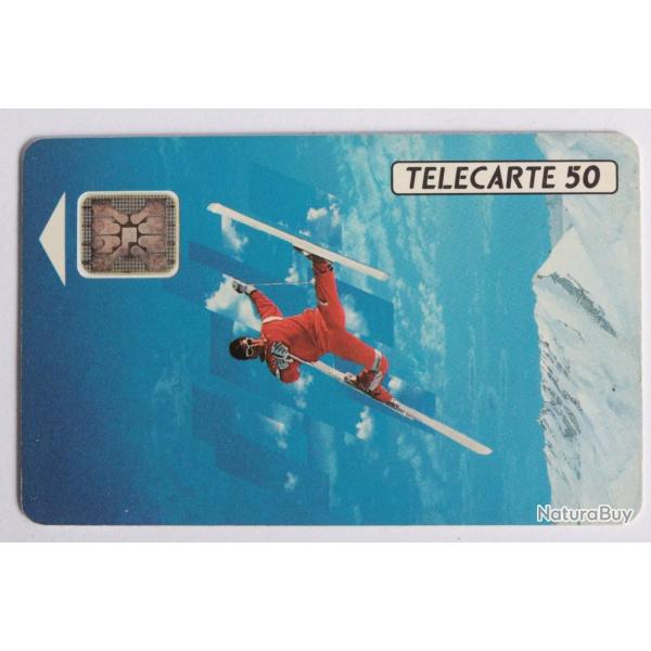 Tlcarte  puce France Ski acrobatique 50U 1991