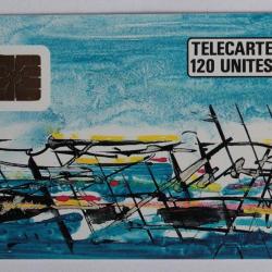 Télécarte à puce France Baltazar 1989 accent rouge