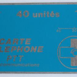 Télécarte holographique France L&G Bleu 40 unités A14