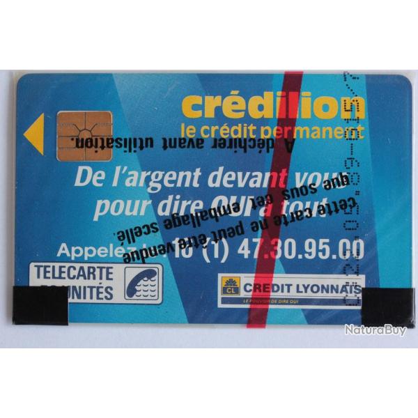 Tlcarte  puce France Credilion 50 U 1989 NSB