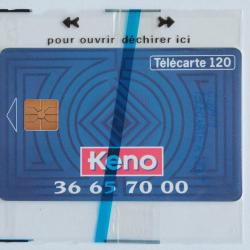 Télécarte à puce France Publique Keno 120 U NSB 1993
