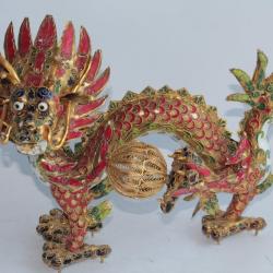 Dragon en émaux cloisonnés Chine