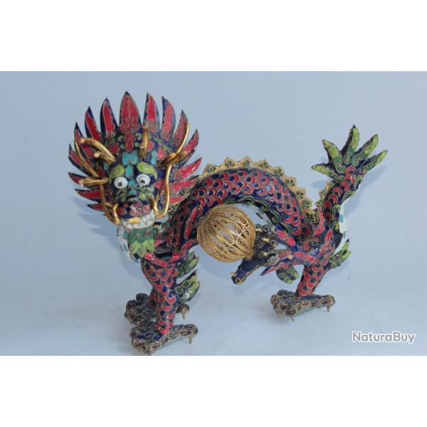 Dragon en maux cloisonns Chine