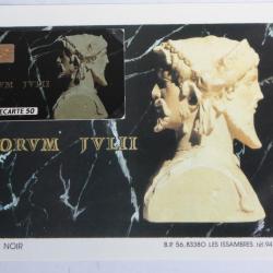 Télécarte à puce France Privée Hermès bicéphale Fréjus + encart